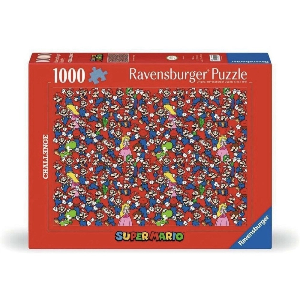 NEW SEALED Ravensburger Super Mario Bros. Challenge 1000PC Jigsaw Puzzle RARE